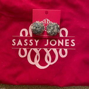 Sassy Jones White Malia Studs